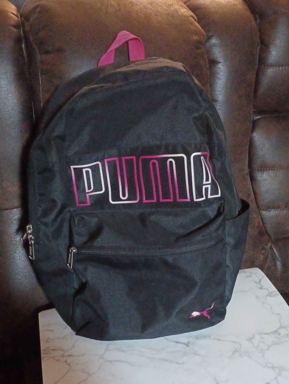 4/$60 Puma Black Backpack with Pink Accents